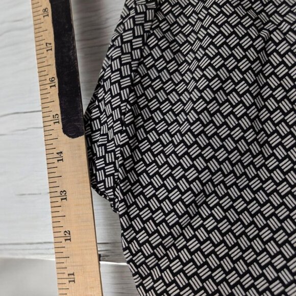 NWOT Time And Tru Womens XXL Black & White Pull-On Capris Cropped Pants STretch - Picture 7 of 9